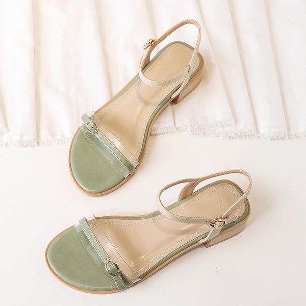 dress shoes breathable woman roman style pumps mid heels buckle casual transparent thick heel sandals women summer sandal plus size, Black
dress shoes breathable woman roman style pumps mid heels buckle casual transparent thick heel sandals women summer sandal plus size, Black