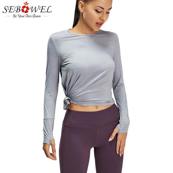 yoga outfits sebowel 2021 solid color nude long sleeve loose round neck sport t shirt fitness women kleding dames camisas mujer l, White;red
yoga outfits sebowel 2021 solid color nude long sleeve loose round neck sport t shirt fitness women kleding dames camisas mujer l, White;red