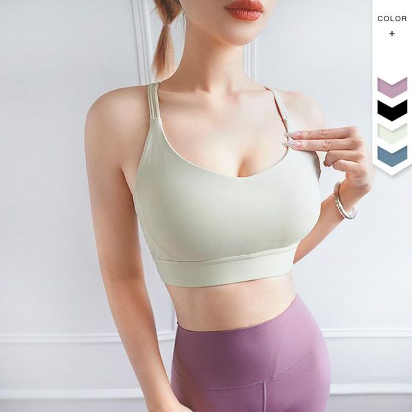 elegant spaghetti straps sports bra women underwear yoga vest-type -proof gathering breathable running gym clothing, White;black
elegant spaghetti straps sports bra women underwear yoga vest-type -proof gathering breathable running gym clothing, White;black