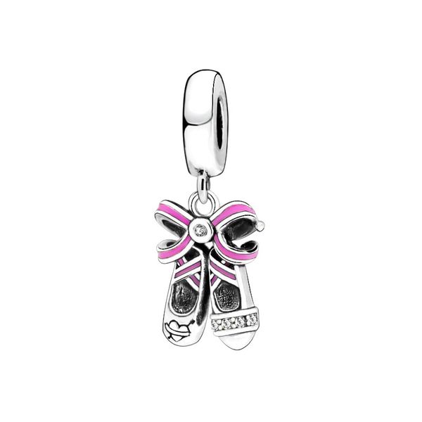 925 sterling silver beads ballet shoes charm fit original pandora charms bracelet women diy birthday jewelry gift, Black
925 sterling silver beads ballet shoes charm fit original pandora charms bracelet women diy birthday jewelry gift, Black