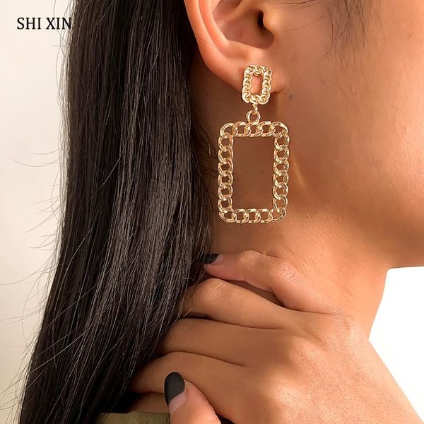 dangle & chandelier shixin trendy hollow square drop earrings for women 2021 big handing gold/silver color pendant fashion jewelry
dangle & chandelier shixin trendy hollow square drop earrings for women 2021 big handing gold/silver color pendant fashion jewelry