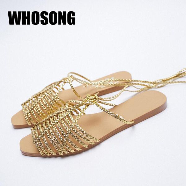 sandals summer women shoes girls weave woman gold flats ladies cross tied brand female fashion zapatos de mujer, Black
sandals summer women shoes girls weave woman gold flats ladies cross tied brand female fashion zapatos de mujer, Black