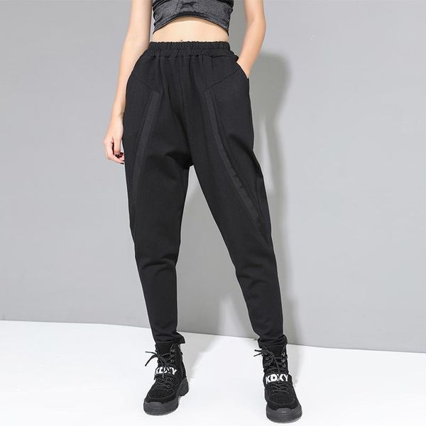 women's pants & capris 2021 autumn women casual harem elastic waist female black loose fashion pant streetwear wp90, Black;white
women's pants & capris 2021 autumn women casual harem elastic waist female black loose fashion pant streetwear wp90, Black;white