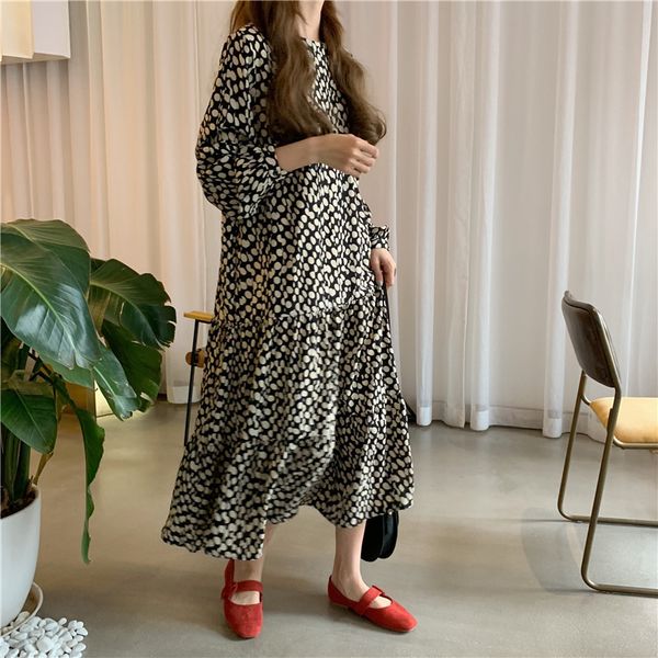 new 2021 women spring summer korean fashion vintage print chiffon midi ladies elegant loose clothes g3gz, Black;gray
new 2021 women spring summer korean fashion vintage print chiffon midi ladies elegant loose clothes g3gz, Black;gray