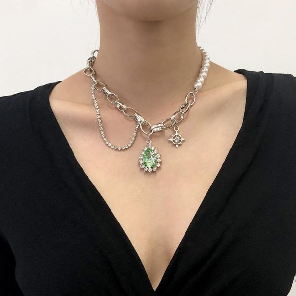 pendant necklaces phyanic punk imitation pearl choker necklace collar statement gold color crystal water drop for women jewelry, Silver
pendant necklaces phyanic punk imitation pearl choker necklace collar statement gold color crystal water drop for women jewelry, Silver