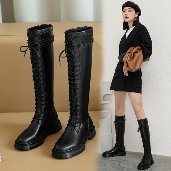 boots 2021 autumn and winter comfortable elastic flat bottom lace-up rear zipper black women's trend
boots 2021 autumn and winter comfortable elastic flat bottom lace-up rear zipper black women's trend