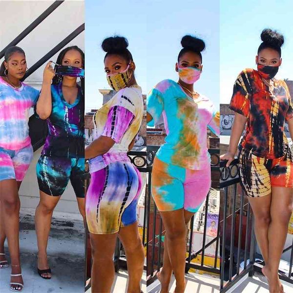 women's tracksuits designer women shorts outfits tracksuit tie dye with mask shirt + pants 2 piece set ladies sweatsuits cloth, Gray
women's tracksuits designer women shorts outfits tracksuit tie dye with mask shirt + pants 2 piece set ladies sweatsuits cloth, Gray
