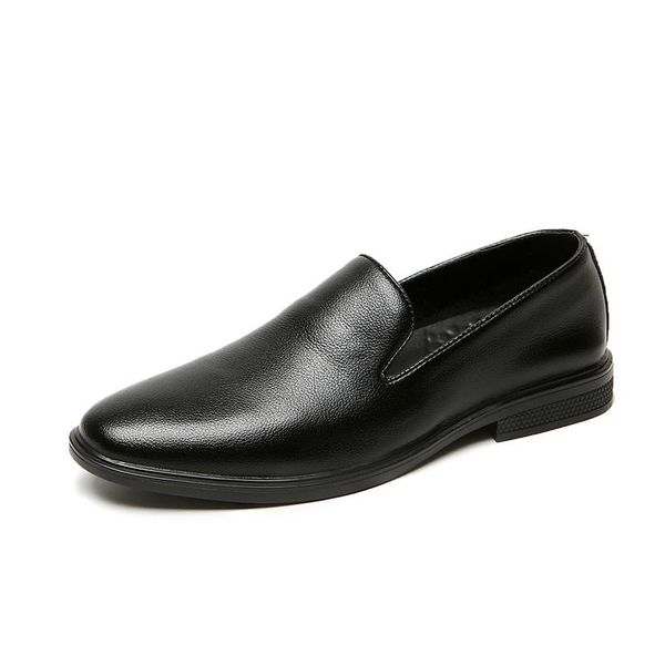 dress shoes men split leather loafer fashion slip on male man formal party wedding footwear, Black 
dress shoes men split leather loafer fashion slip on male man formal party wedding footwear, Black