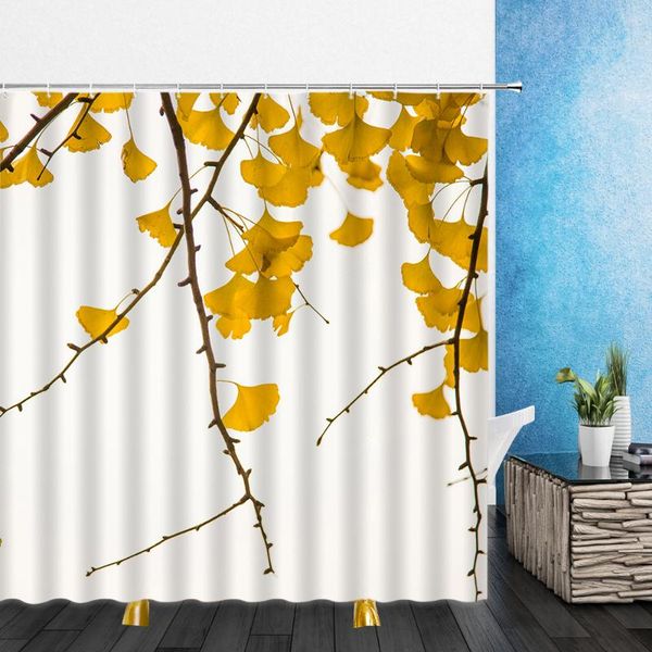 landscape shower curtains yellow ginkgo leaf flowers green plants 3d bathroom home decor waterproof polyester cloth curtain 
landscape shower curtains yellow ginkgo leaf flowers green plants 3d bathroom home decor waterproof polyester cloth curtain
