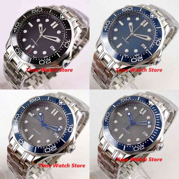 bliger 41 mm miyota 8215 automatic watch men's sapphire glass waterproof bright grey black blue dial date ceramic tablecloth, Slivery;brown
bliger 41 mm miyota 8215 automatic watch men's sapphire glass waterproof bright grey black blue dial date ceramic tablecloth, Slivery;brown