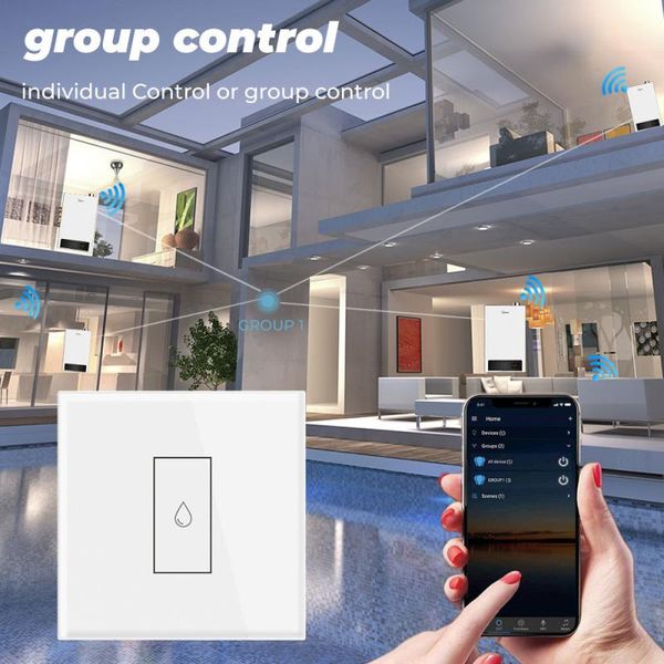 smart home control tuya 20a water heater switch wifi touch wall timing remote work with google and alexa
smart home control tuya 20a water heater switch wifi touch wall timing remote work with google and alexa