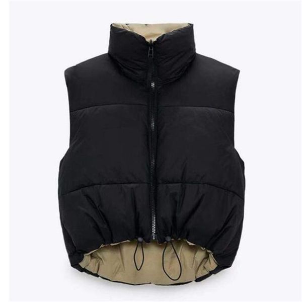 women's vests 2021 spring black cropped vest coat women fashion warm sleeveless parkas high collar waistcoat female casual outerwear ch, Black;white
women's vests 2021 spring black cropped vest coat women fashion warm sleeveless parkas high collar waistcoat female casual outerwear ch, Black;white