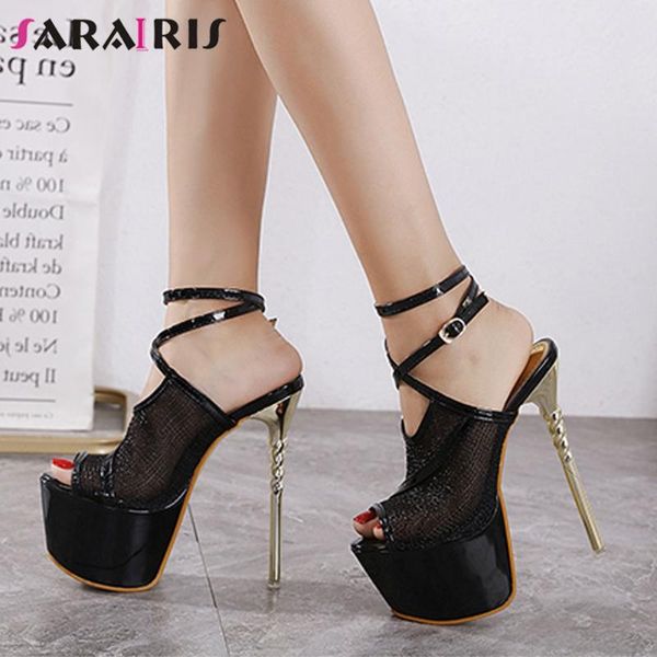 sandals sarairis fashion ladies mature party 2021 summer pumps women high platform thin heels shoes woman, Black
sandals sarairis fashion ladies mature party 2021 summer pumps women high platform thin heels shoes woman, Black