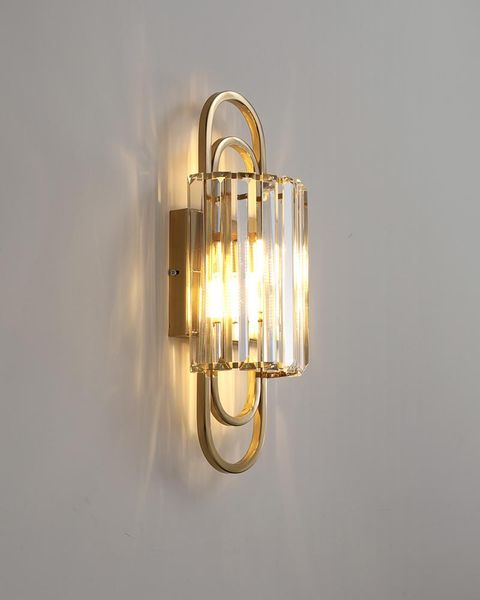 postmodern crystal simple light luxury bedroom bedside lamp american living room background wall new chinese wall lamp
postmodern crystal simple light luxury bedroom bedside lamp american living room background wall new chinese wall lamp