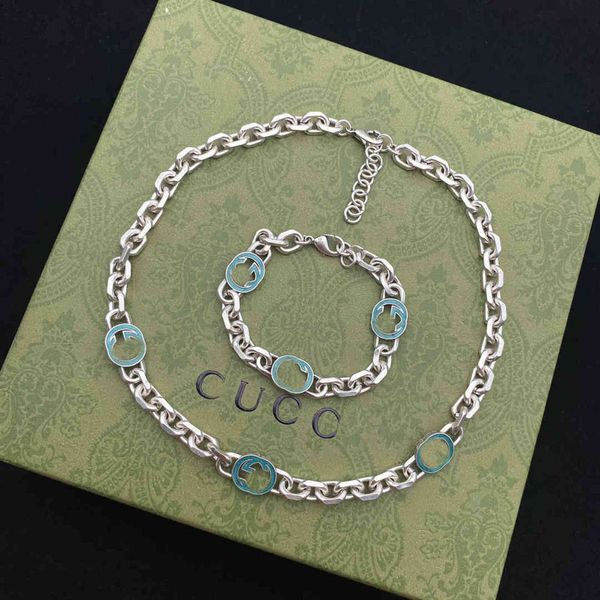 factory specials aa new letter enamel earrings bracelet neck chain fashion trend jewelry, the same style, Silver
factory specials aa new letter enamel earrings bracelet neck chain fashion trend jewelry, the same style, Silver