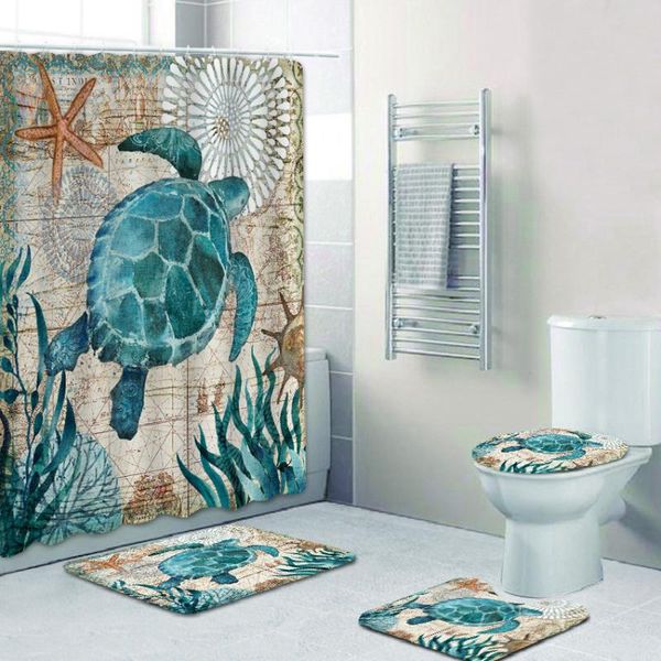 shower curtains 4 pcs marine life 3d curtain waterproof polyester bathroom anti-slip bath mats set toilet rugs carpet home decor
shower curtains 4 pcs marine life 3d curtain waterproof polyester bathroom anti-slip bath mats set toilet rugs carpet home decor