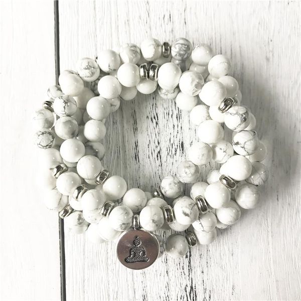 charm bracelets 2021 style high quantity natural stone bracelet 5 laps 108 mala yoga white howlite jewelry drop, Golden;silver
charm bracelets 2021 style high quantity natural stone bracelet 5 laps 108 mala yoga white howlite jewelry drop, Golden;silver