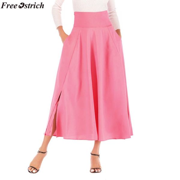 skirts ostrich womens women high waist casual pleated a line long skirt front slit bow belted faldas mujer moda, Black
skirts ostrich womens women high waist casual pleated a line long skirt front slit bow belted faldas mujer moda, Black