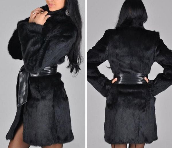 women's fur & faux european and american autumn winter imitation mink coat mid-length, Black
women's fur & faux european and american autumn winter imitation mink coat mid-length, Black