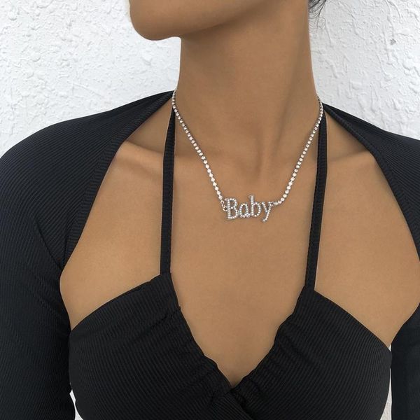 chains lalynnly simple temperament simulation pearl rhinestone baby letter pendant neck jewelry for women girls crystal necklace n9027, Silver
chains lalynnly simple temperament simulation pearl rhinestone baby letter pendant neck jewelry for women girls crystal necklace n9027, Silver