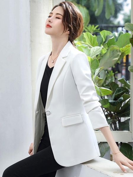 women's suits & blazers women blazer korea casual slim jackets work coat outerwear fashion autumn career female jacket office lady, White;black
women's suits & blazers women blazer korea casual slim jackets work coat outerwear fashion autumn career female jacket office lady, White;black