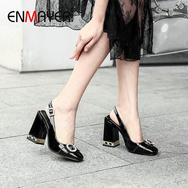 dress shoes enmayer 2021 slingbacks party patent leather womens buckle strap wedding square heel round toe women pumps 34-43, Black
dress shoes enmayer 2021 slingbacks party patent leather womens buckle strap wedding square heel round toe women pumps 34-43, Black