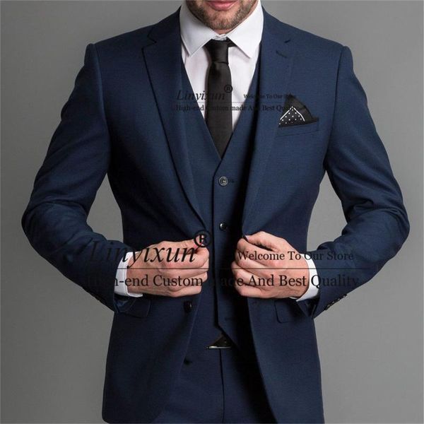 men's suits & blazers navy blue slim fit mens for wedding groom tuxedos notched lapel 3 pieces set formal business male blazer terno ma, White;black
men's suits & blazers navy blue slim fit mens for wedding groom tuxedos notched lapel 3 pieces set formal business male blazer terno ma, White;black
