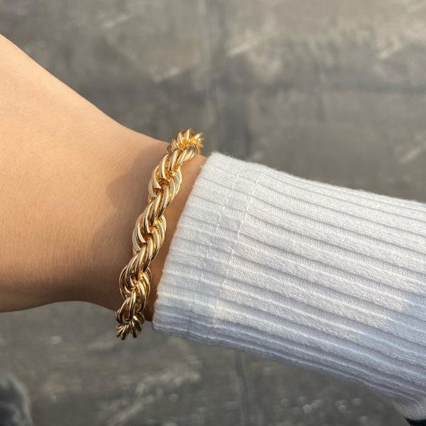 charm bracelets gold rope chain bracelet for women 2021 fashion bangle set on hand accessories female trend jewelry, Golden;silver
charm bracelets gold rope chain bracelet for women 2021 fashion bangle set on hand accessories female trend jewelry, Golden;silver