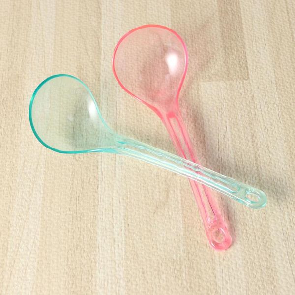 spoons 2pcs candy color kitchen utensil ladles soft translucent soup ladle creative spoon (random color)
spoons 2pcs candy color kitchen utensil ladles soft translucent soup ladle creative spoon (random color)