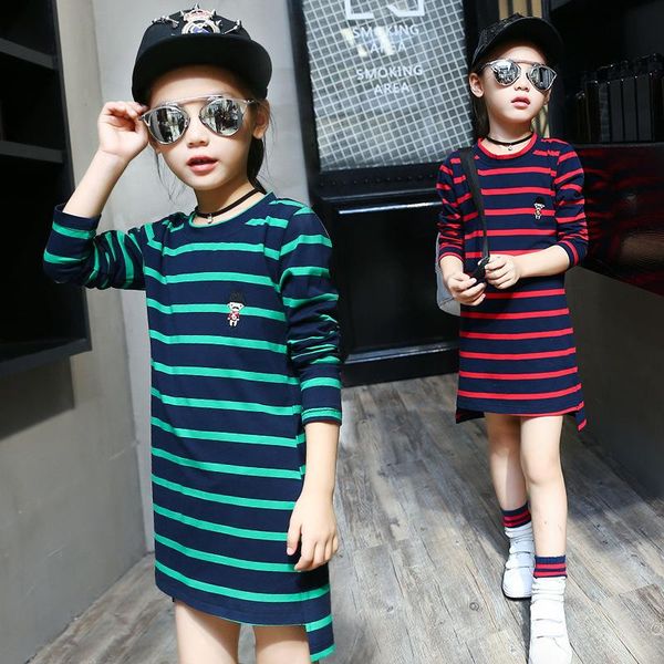 girl's dresses monsoon kids girls long sleeve casual sport cotton striped girl autumn winter rainbow princess party mini t-shirt dress, Red;yellow
girl's dresses monsoon kids girls long sleeve casual sport cotton striped girl autumn winter rainbow princess party mini t-shirt dress, Red;yellow
