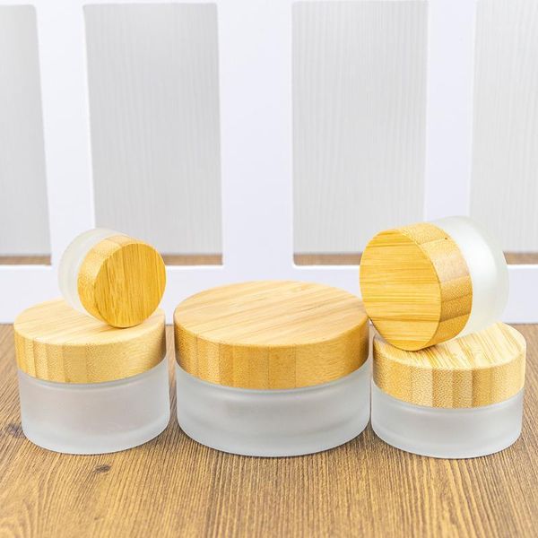 storage bottles & jars 6pcs 5ml 15ml 30ml 50ml 100ml frosted glass essence cream bamboo lid cosmetics empty skin care products vials
storage bottles & jars 6pcs 5ml 15ml 30ml 50ml 100ml frosted glass essence cream bamboo lid cosmetics empty skin care products vials