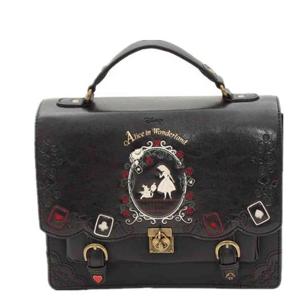 alice in women backpack axes femme vintage student schoolbag playing cards silhouette embroidery leather bag
alice in women backpack axes femme vintage student schoolbag playing cards silhouette embroidery leather bag