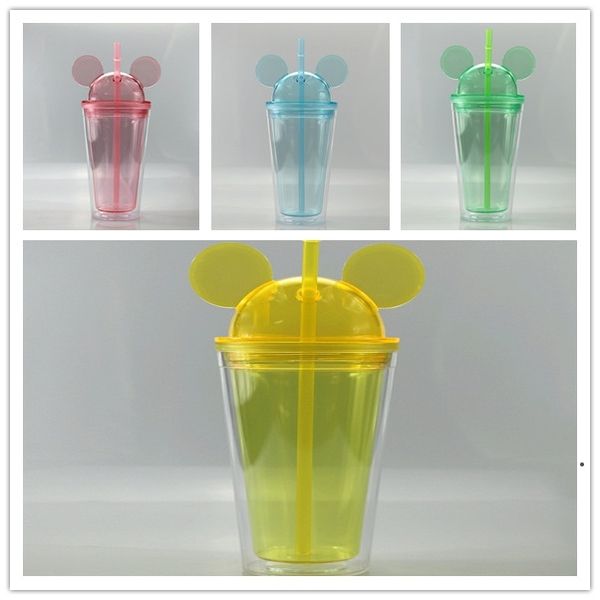 16oz clear mouse ear tumblers with straw 450ml mouse ears mug acrylic plastic water bottles cute child cups sea shipping owd5093
16oz clear mouse ear tumblers with straw 450ml mouse ears mug acrylic plastic water bottles cute child cups sea shipping owd5093