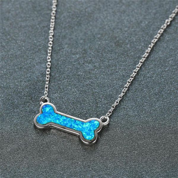 pendant necklaces vintage rose gold silver color wedding necklace cute small dog bone fashion white blue opal for women
pendant necklaces vintage rose gold silver color wedding necklace cute small dog bone fashion white blue opal for women