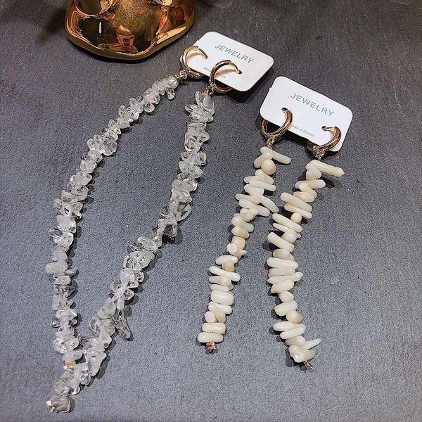 hbp fashion korean east gate long irregular crystal stone elongated face temperament new exaggerated earrings, Silver
hbp fashion korean east gate long irregular crystal stone elongated face temperament new exaggerated earrings, Silver