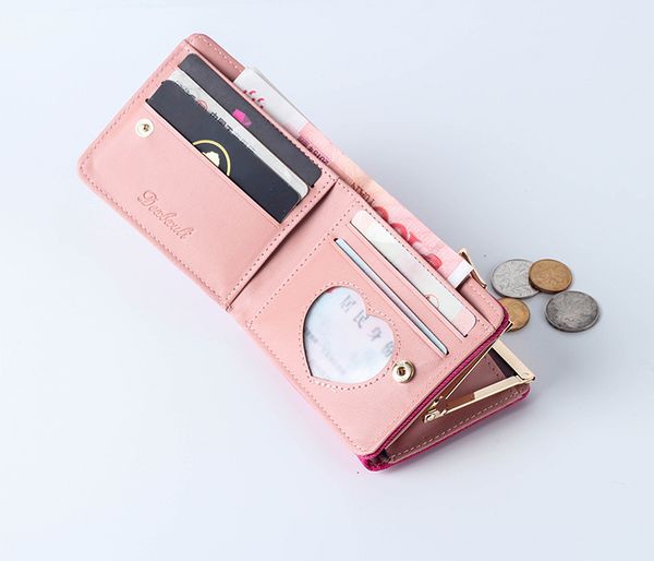 women small clutch wallet multifunction change purses heart decoration big capacity wallets cute card holder money bag, Red;black
women small clutch wallet multifunction change purses heart decoration big capacity wallets cute card holder money bag, Red;black