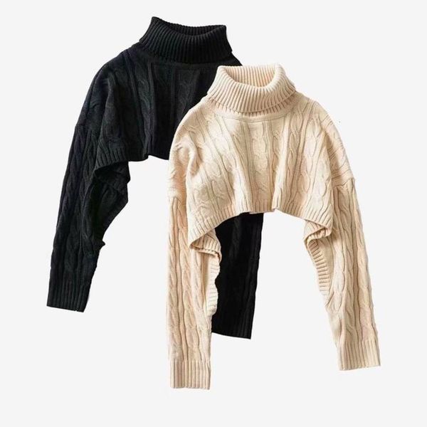 fashion women's wind short knitted open navel high neck thickened autumn and winter loose thin long sleeve pullover twist sweater luxur, White;black
fashion women's wind short knitted open navel high neck thickened autumn and winter loose thin long sleeve pullover twist sweater luxur, White;black