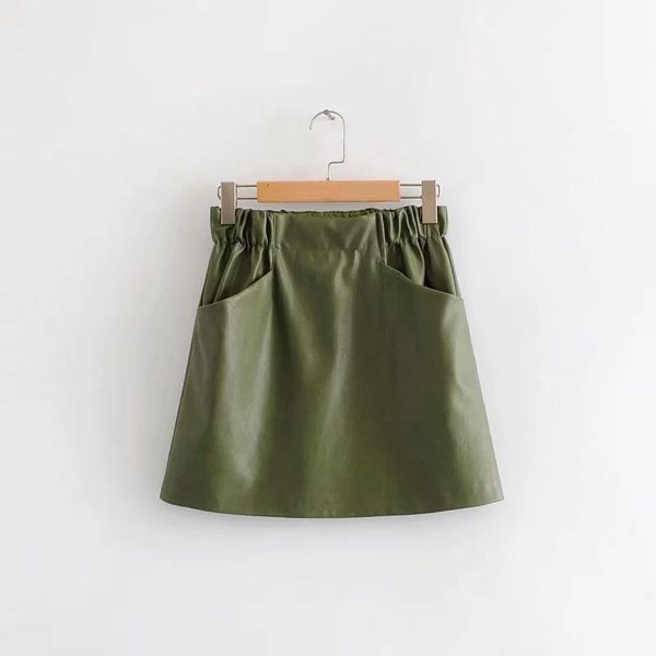 skirts fashion 2021 autumn arrival european & american style leather skirt high waist double pockets mini, Black
skirts fashion 2021 autumn arrival european & american style leather skirt high waist double pockets mini, Black