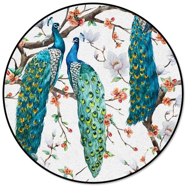 carpets three peacocks standing on a branch pattern rugs and for home living room round rug children rooms non-slip
carpets three peacocks standing on a branch pattern rugs and for home living room round rug children rooms non-slip