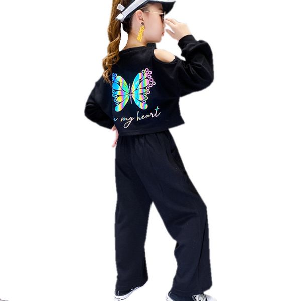 2021 new children sets of 4-14t clothes suit sports off the shoulder reflexive butterfly harvest superior + casual trousers teenage girls ac, White
2021 new children sets of 4-14t clothes suit sports off the shoulder reflexive butterfly harvest superior + casual trousers teenage girls ac, White