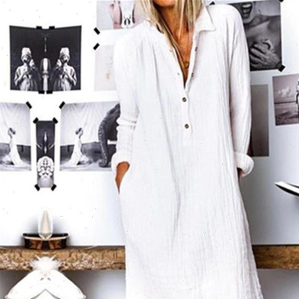 spring summer vintage dress lapel neck long shirt dress white button vintage button boho white dress t shirt women vestidos, Black;gray
spring summer vintage dress lapel neck long shirt dress white button vintage button boho white dress t shirt women vestidos, Black;gray