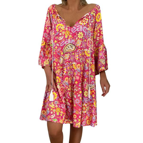 maternity dresses women's ladies loose floral print three quarter sleeve mini dress summer, White
maternity dresses women's ladies loose floral print three quarter sleeve mini dress summer, White