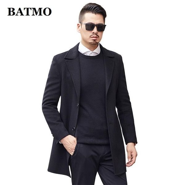 men's wool & blends batmo 2021 arrival autumn 70% casual trench coat men,men's striped jackets ,19a706, Black
men's wool & blends batmo 2021 arrival autumn 70% casual trench coat men,men's striped jackets ,19a706, Black