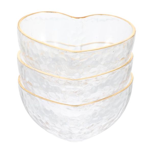 bowls 3pcs glass dessert containers salad serving (transparent) 
bowls 3pcs glass dessert containers salad serving (transparent)