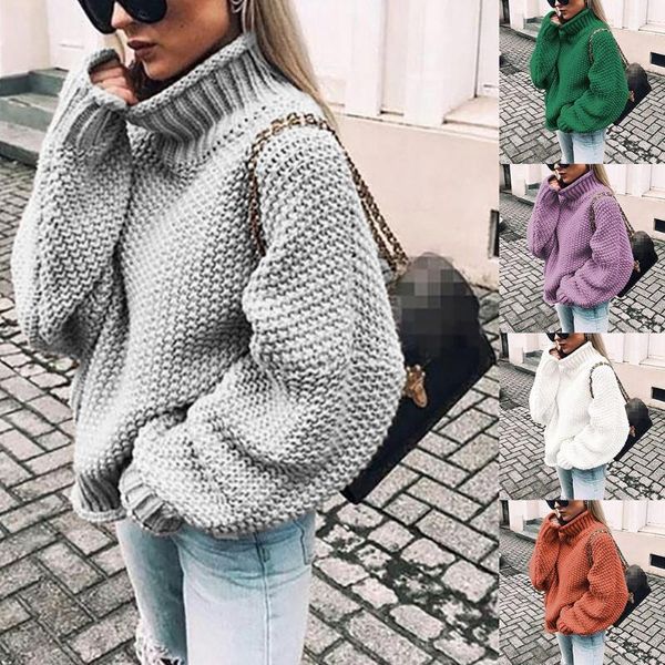 women autumn batwing long sleeve sweater turtleneck solid color chunky cable knit pullover oversized loose jumper, White;black
women autumn batwing long sleeve sweater turtleneck solid color chunky cable knit pullover oversized loose jumper, White;black