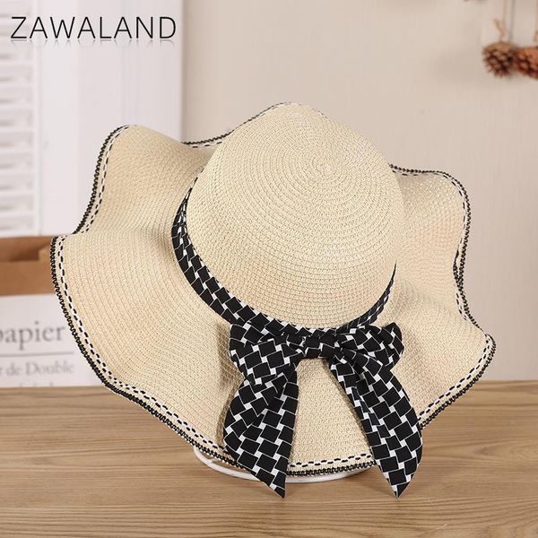 wide brim hats zawaland fashion travel straw women outdoor beach hat anti-uv sun caps grid bow pink white beige dark blue windproof cap, Blue;gray
wide brim hats zawaland fashion travel straw women outdoor beach hat anti-uv sun caps grid bow pink white beige dark blue windproof cap, Blue;gray