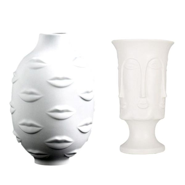 vases 1pcs vase lip white ceramic & face art matte glazed decorative head shape
vases 1pcs vase lip white ceramic & face art matte glazed decorative head shape