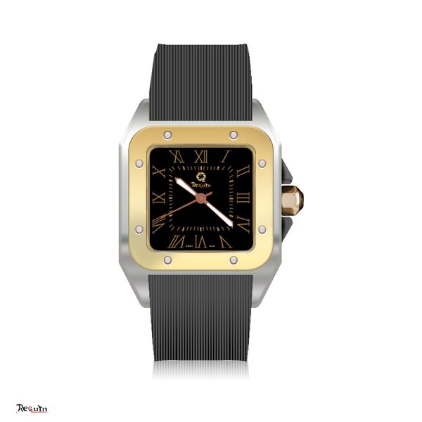 men's luxury automatic mechanical watch 100xl requin santo gold stainless steel case calendar sapphire waterproof black leather strap w, Slivery;brown
men's luxury automatic mechanical watch 100xl requin santo gold stainless steel case calendar sapphire waterproof black leather strap w, Slivery;brown