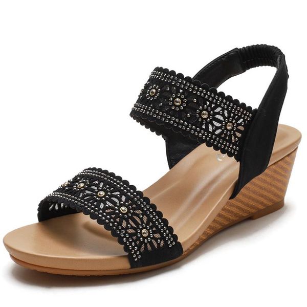 sandals women's word with flat shoes fairy style summer plus size soft-soled fashion wedge-heel roman, Black
sandals women's word with flat shoes fairy style summer plus size soft-soled fashion wedge-heel roman, Black