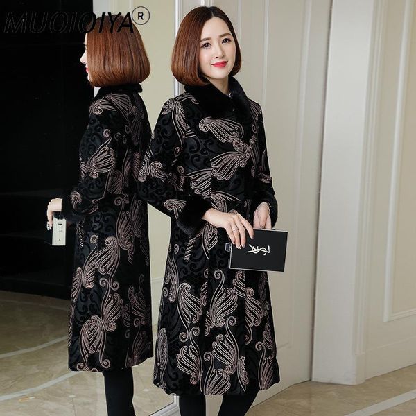 women's leather & faux 2021 winter jacket women real collar down sheepskin coat female long coats my4378, Black
women's leather & faux 2021 winter jacket women real collar down sheepskin coat female long coats my4378, Black